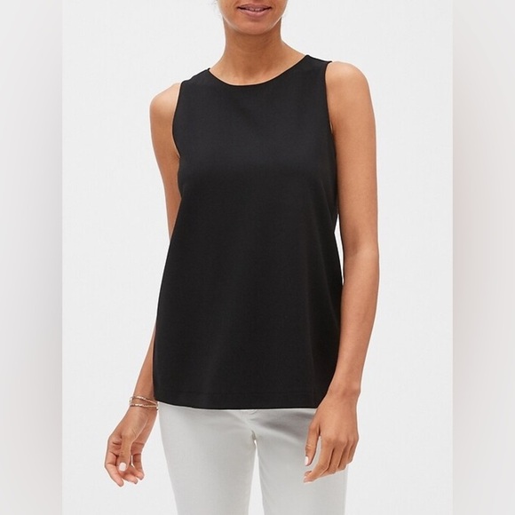 Banana Republic black sleeveless blouse, BNWT, size xs - Picture 2 of 9